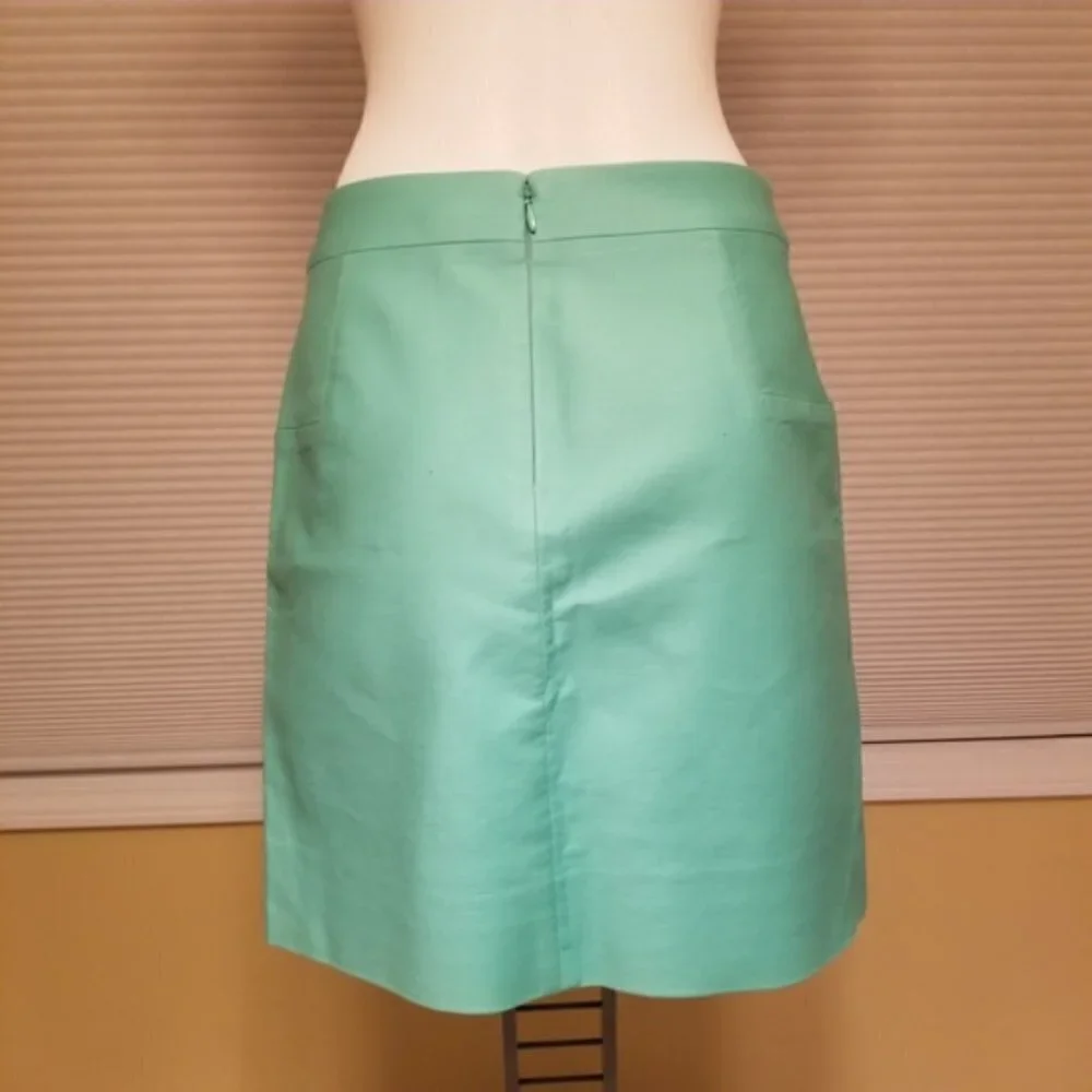 J Crew mint green mini skirt (2) EUC